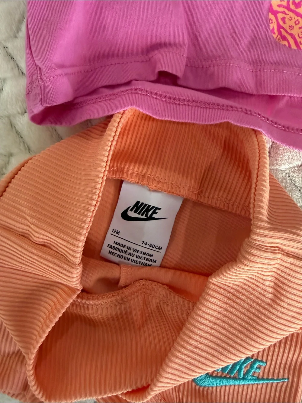 Nike Toddler Outfit Set in Bright Pink and Coral